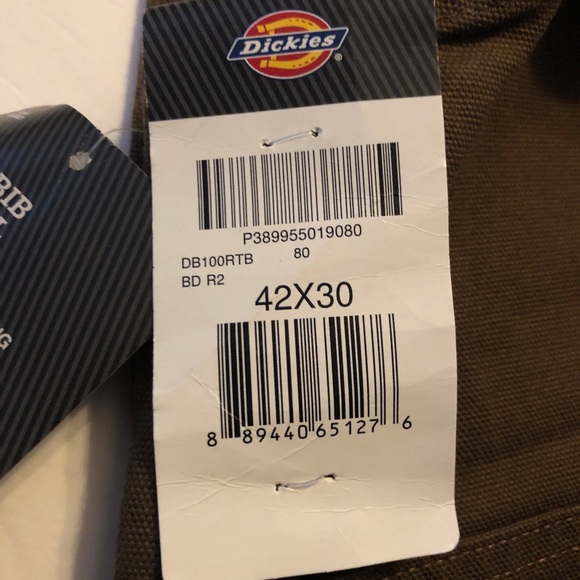 Dickies Classic Duck Bib Overalls - NWT - Size 42x30 - Picture 8 of 10